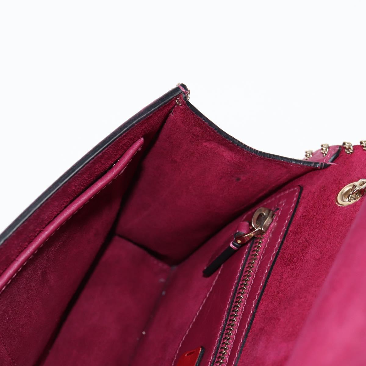 Valentino Garavani Demilune, Pink, Leather, shoulder