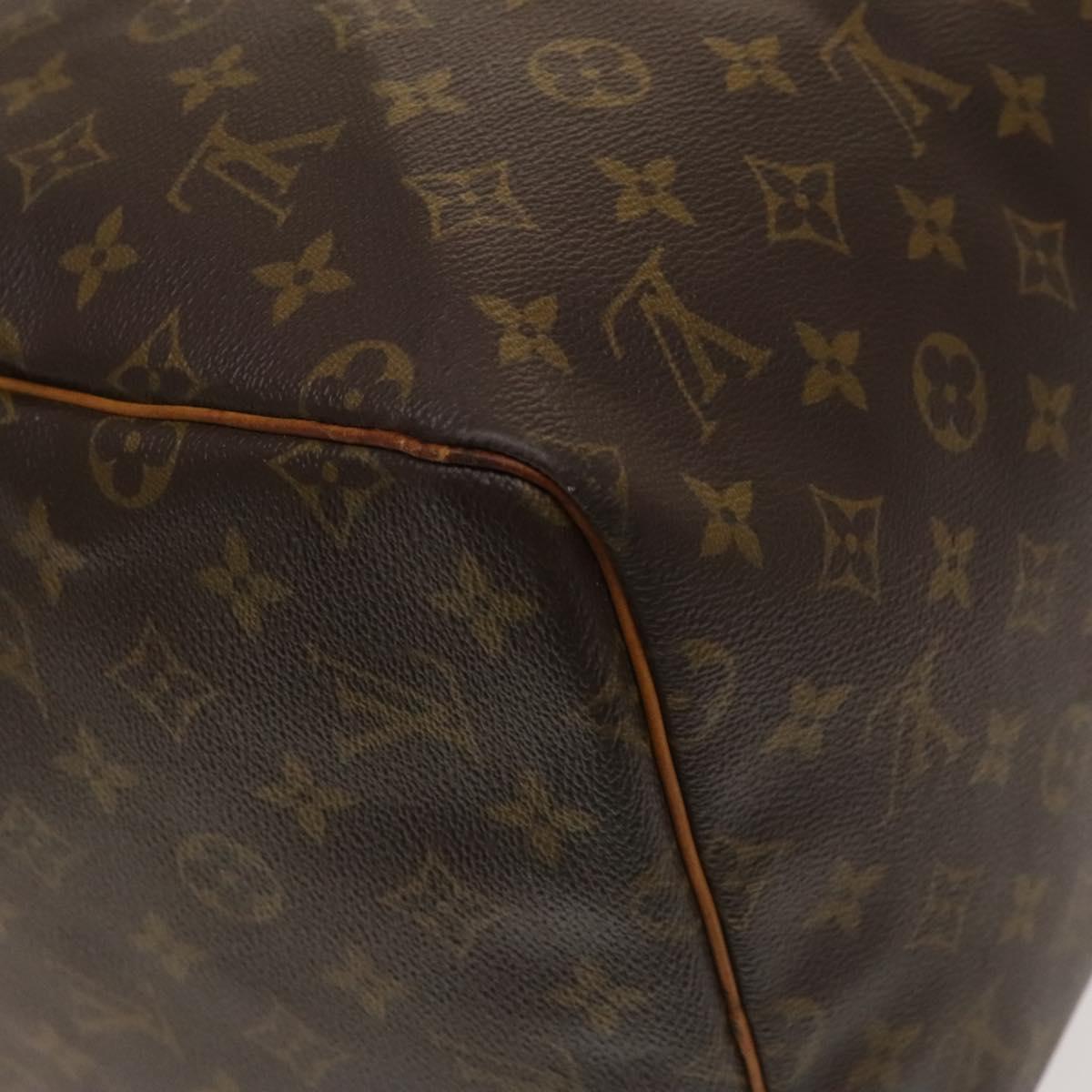 Louis Vuitton Keepall 55, Brown, Canvas, travel