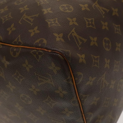 Louis Vuitton Keepall 55, Brown, Canvas, travel