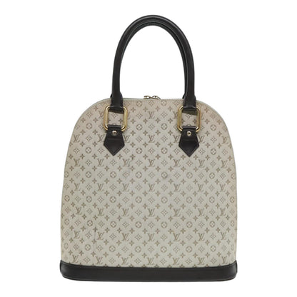 Louis Vuitton Alma long, Grey, Canvas, handbag