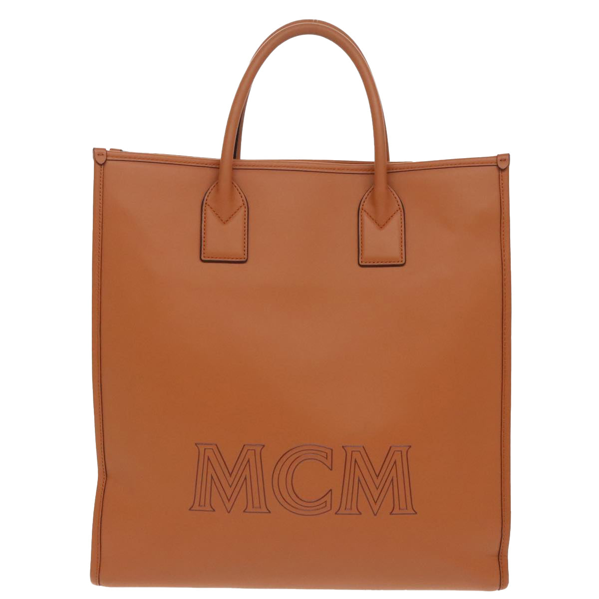 MCM Klassik Tote, Brown, Leather, tote