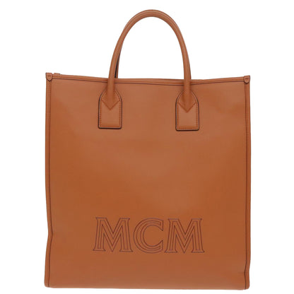 MCM Klassik Tote, Brown, Leather, tote
