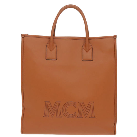MCM Klassik Tote, Brown, Leather, tote