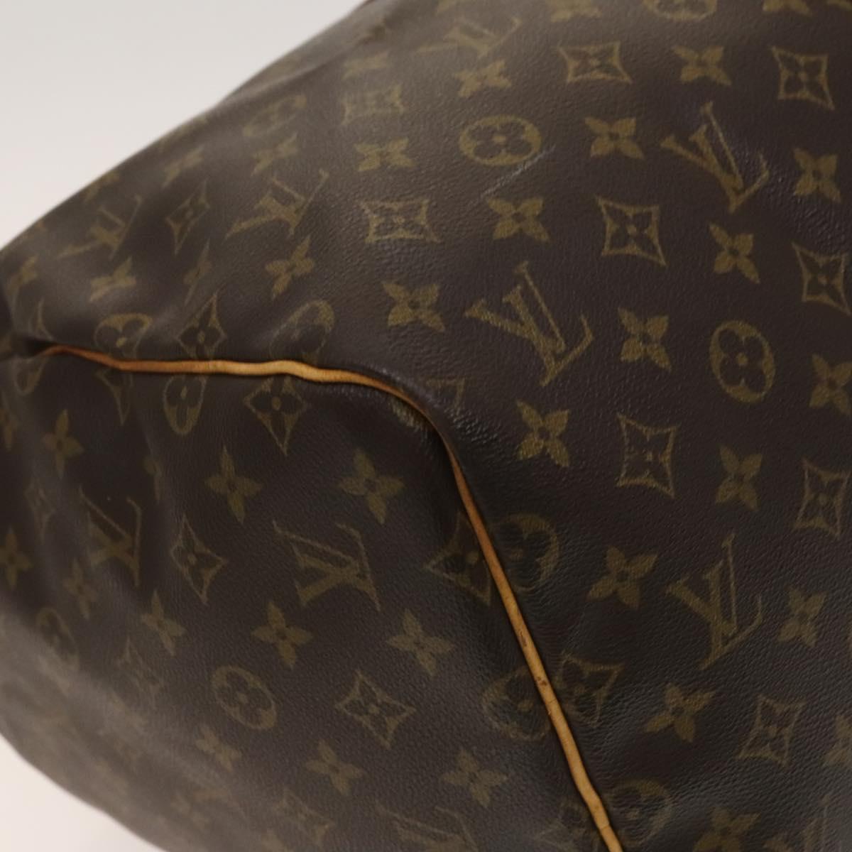 Louis Vuitton Keepall 55, Brown, Canvas, travel