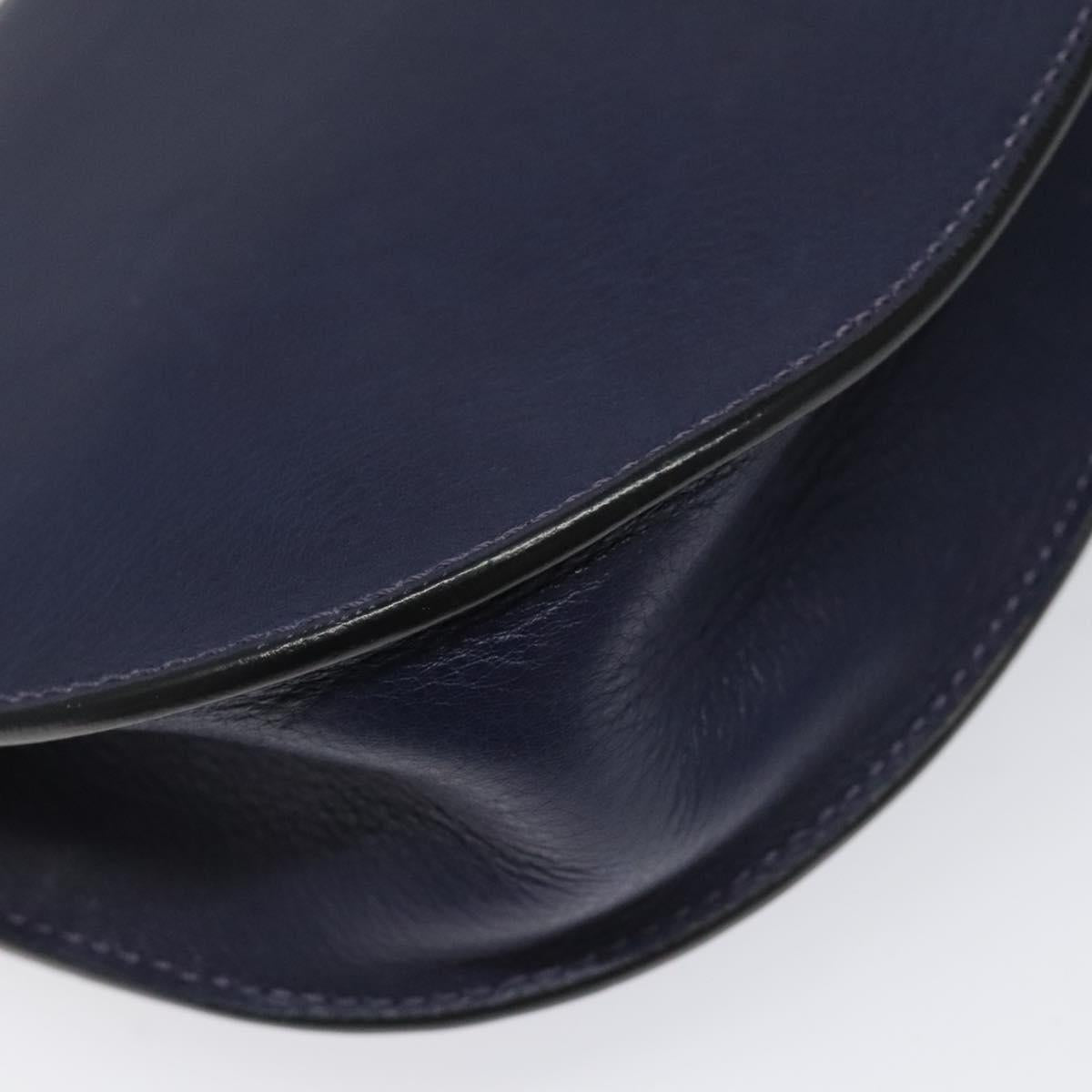Chloe Georgia Shoulder Bag Leather, Blue, Leather, Shoulder Bag