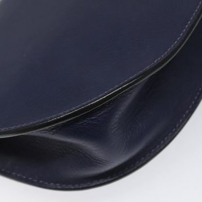 Chloe Georgia Shoulder Bag Leather, Blue, Leather, Shoulder Bag