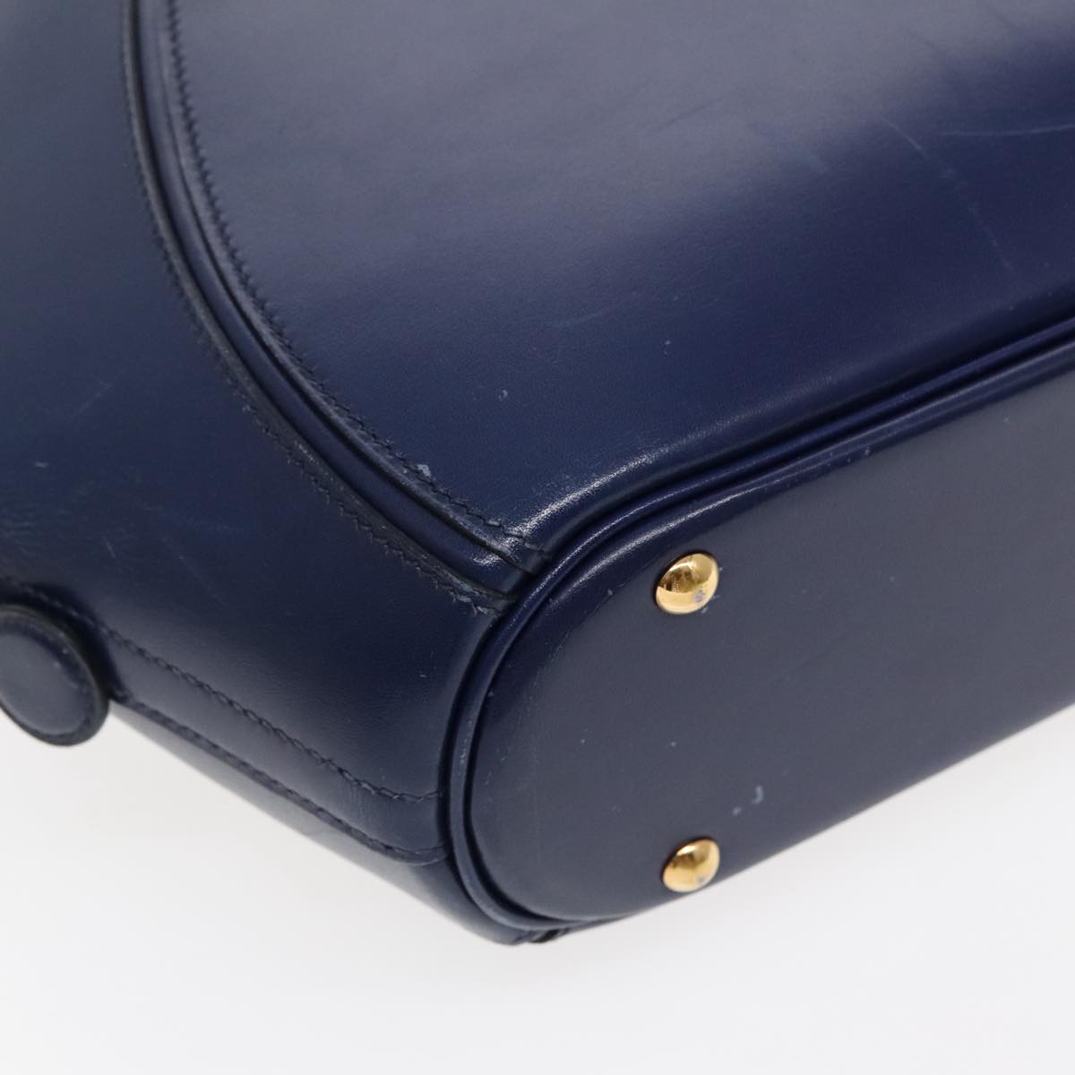 Hermès Ile De Shiki, Blue, Leather, handbag