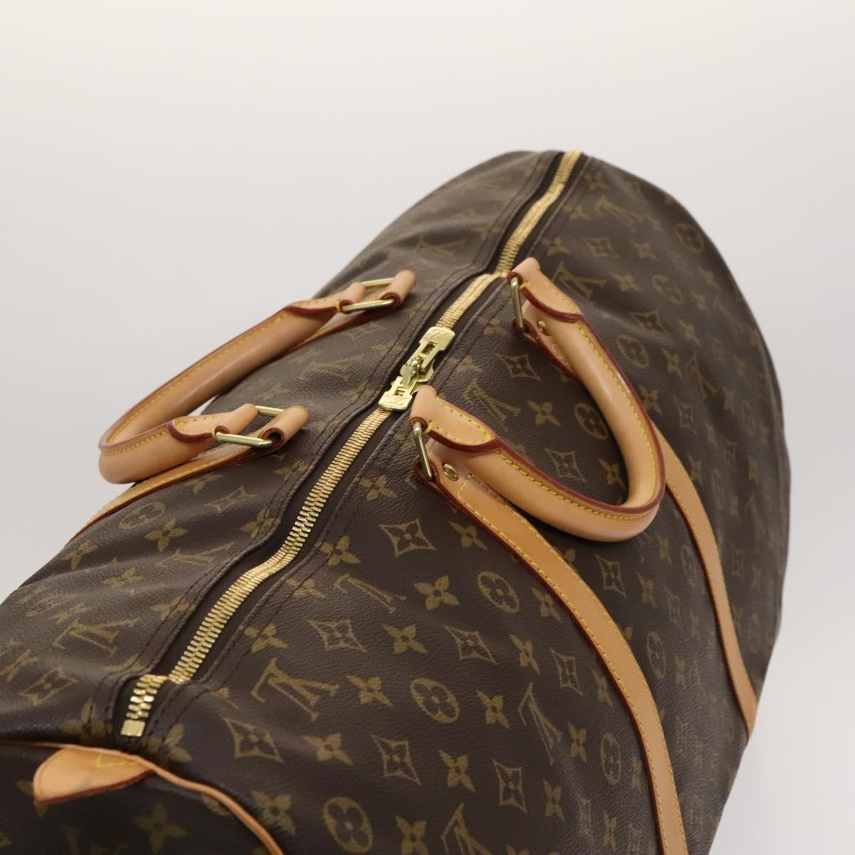Louis Vuitton Keepall 60, Brown, Canvas, travel