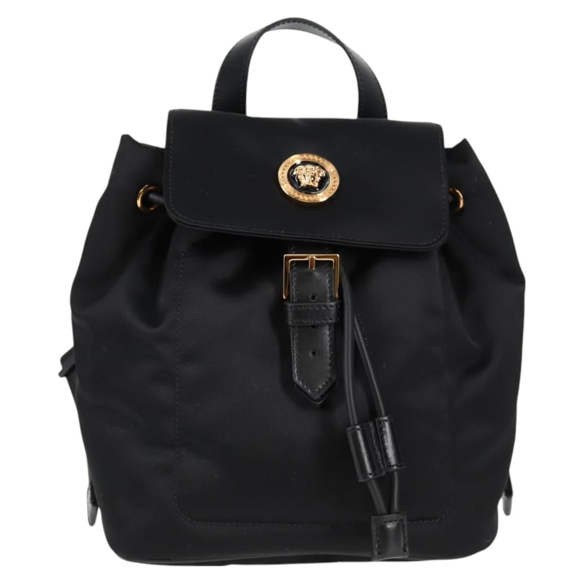 Versace Medusa, Black, NYLON, backpack