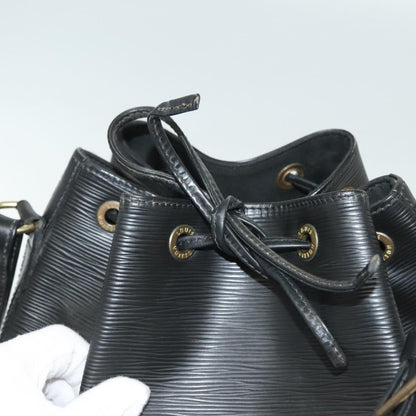Louis Vuitton Noé, Black, Leather, shoulder