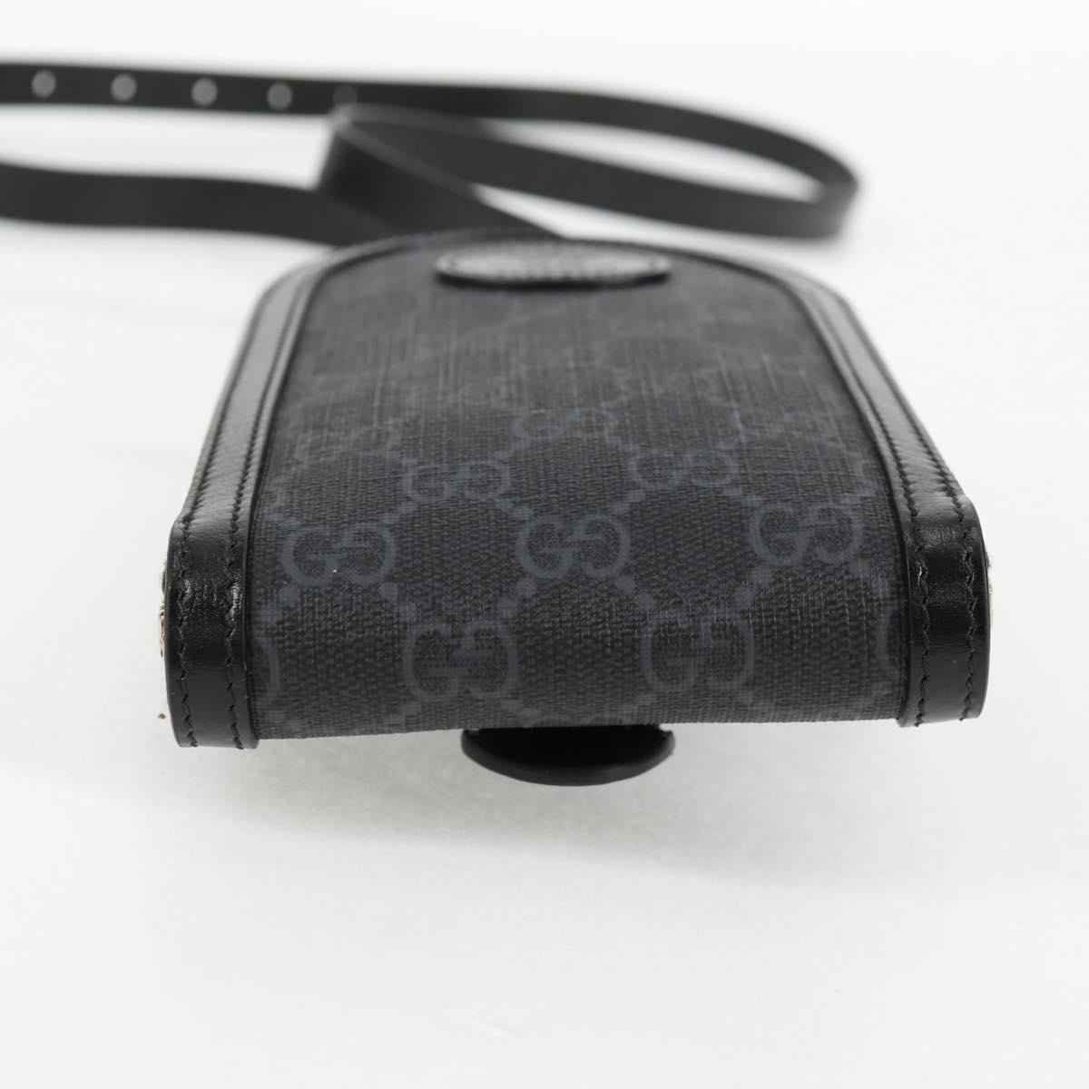 Gucci GG canvas, Black, Canvas, shoulder