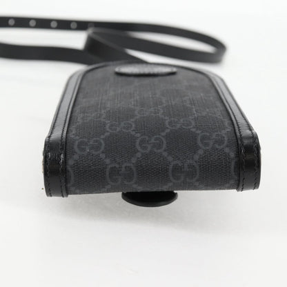 Gucci GG canvas, Black, Canvas, shoulder