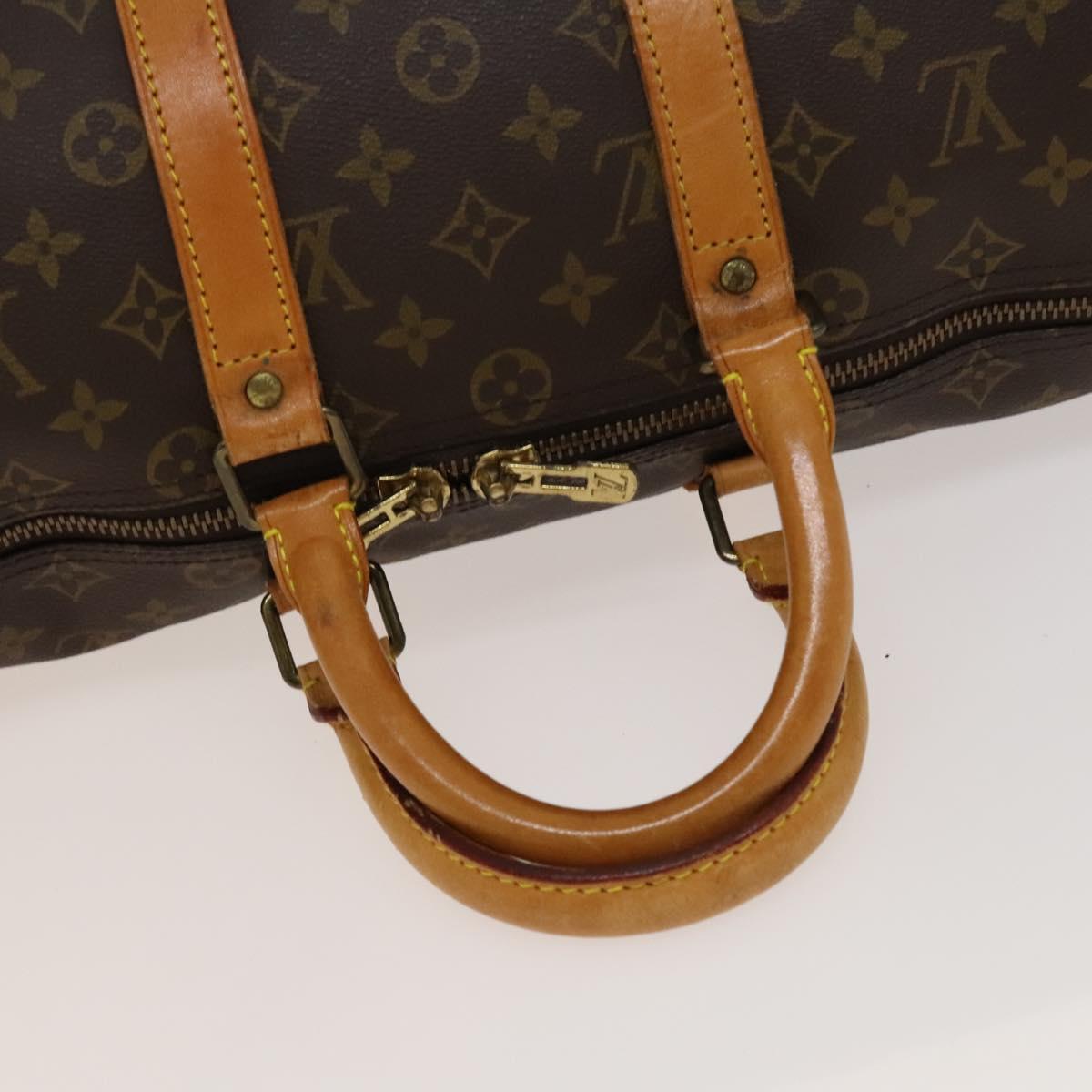 Louis Vuitton Keepall 45, Brown, Canvas, travel