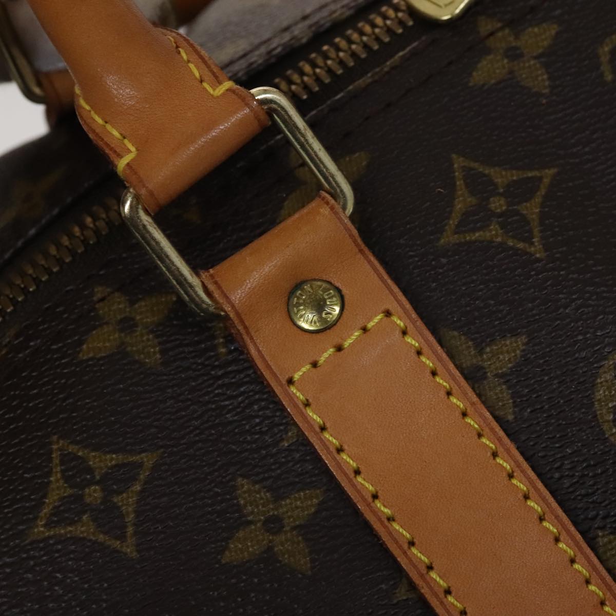 Louis Vuitton Keepall 60, Brown, Canvas, travel