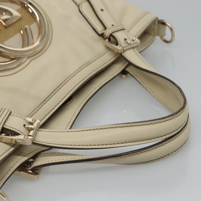 Gucci Interlocking G, Beige, Leather, tote