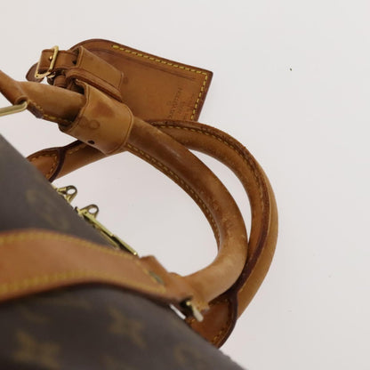 Louis Vuitton Keepall 55, Brown, Canvas, travel