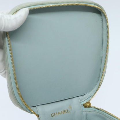 Chanel Vanity, Blue, Leather, clutch