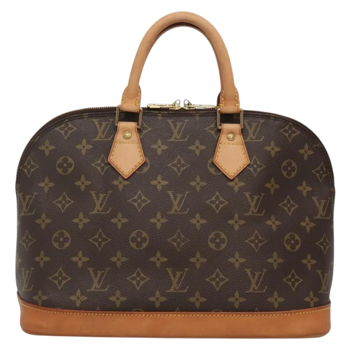 Louis Vuitton Alma, Brown, Canvas, handbag