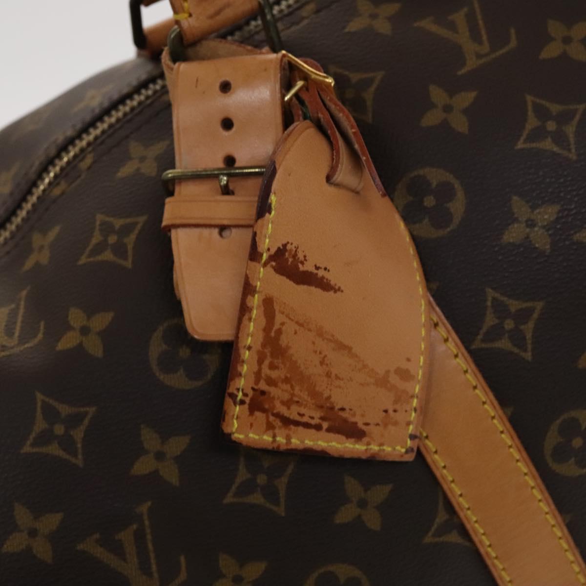 Louis Vuitton Keepall 55, Brown, Canvas, travel