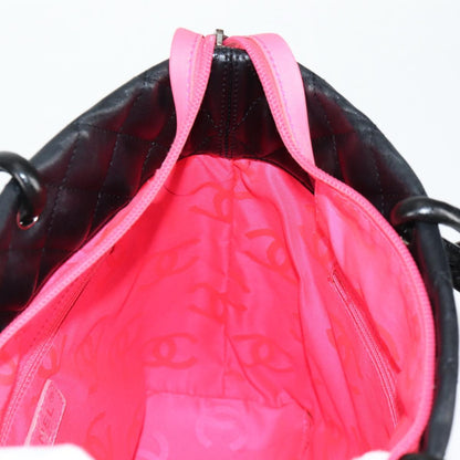 Chanel Cambon, Black, Leather, tote