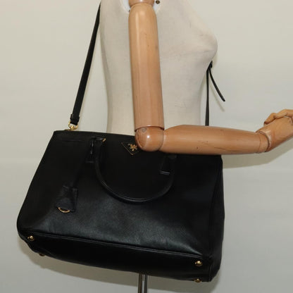 Prada Galleria, Black, Leather, handbag