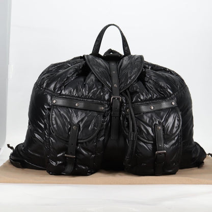 Bottega Veneta Spinnaker, Black, NYLON, backpack
