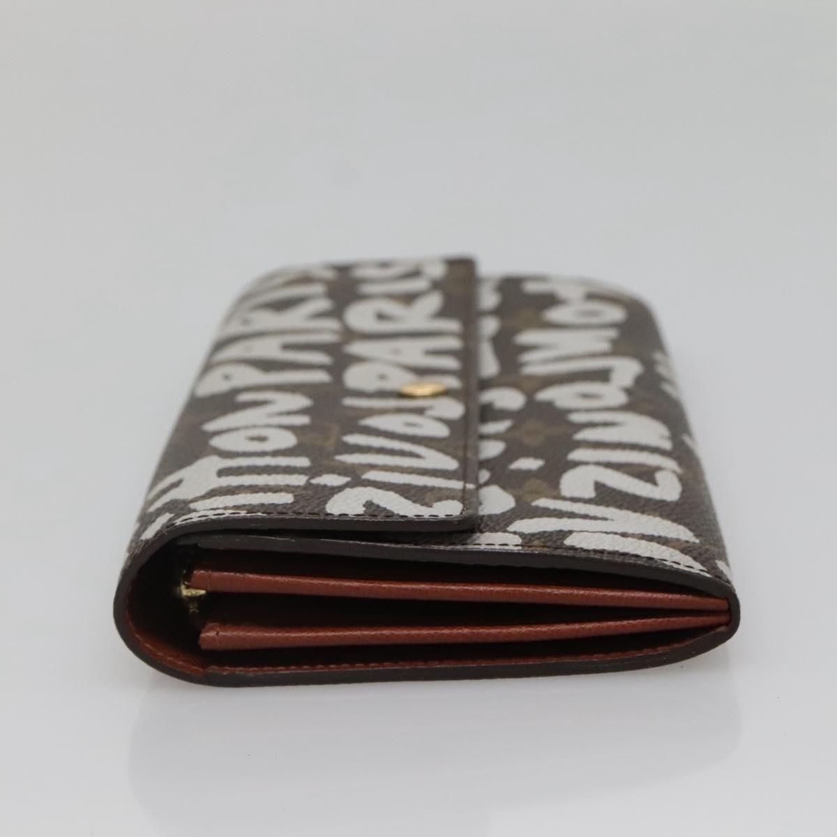 Louis Vuitton Porte Monnaie Credit, Brown, Canvas, wallet
