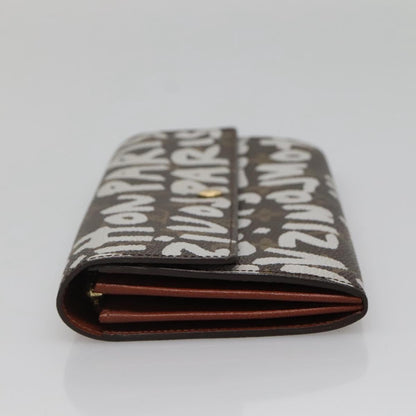 Louis Vuitton Porte Monnaie Credit, Brown, Canvas, wallet