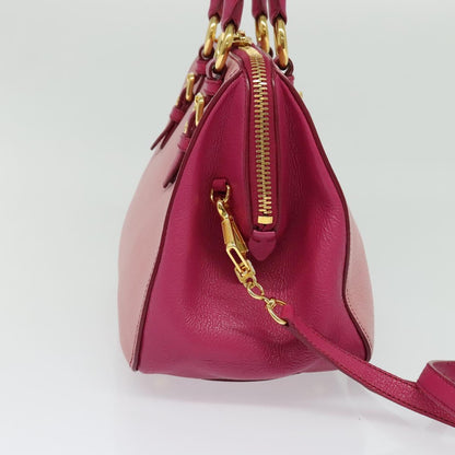 Miu Miu Madras, Pink, Leather, handbag