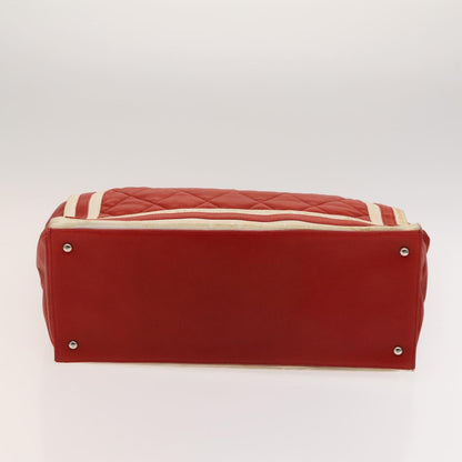 Chanel Coco Mark, Red, Leather, tote