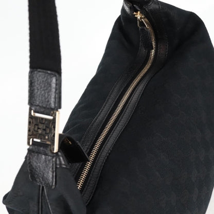 Gucci GG canvas, Black, Canvas, shoulder