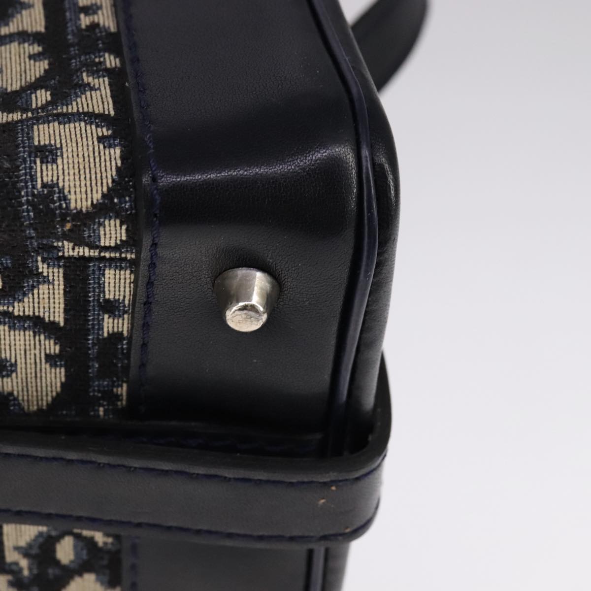 Dior Trotter, Navy, Canvas, shoulder