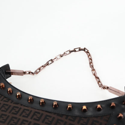 Fendi, Black, Canvas, shoulder