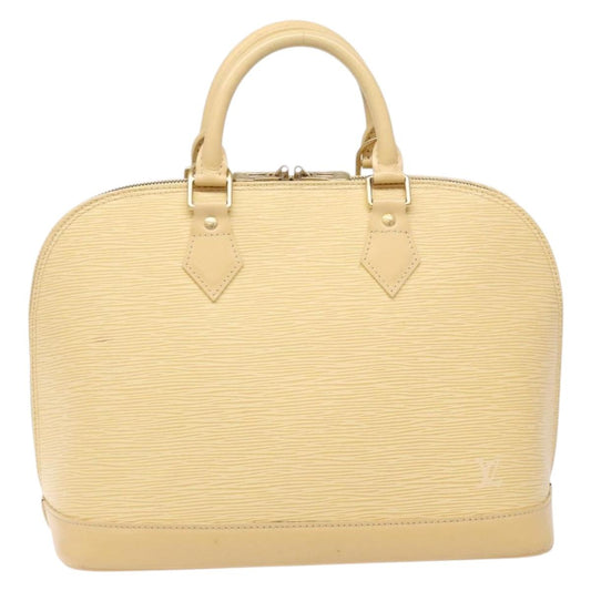 Louis Vuitton Alma, Beige, Leather, handbag