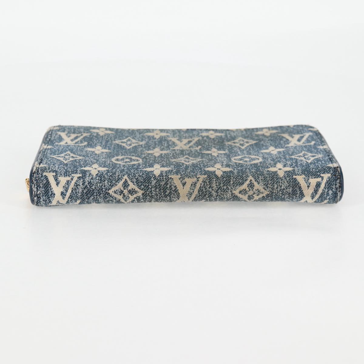 Louis Vuitton Zippy, Blue, Denim - Jeans, wallet