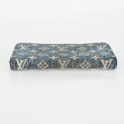 Louis Vuitton Zippy, Blue, Denim - Jeans, wallet