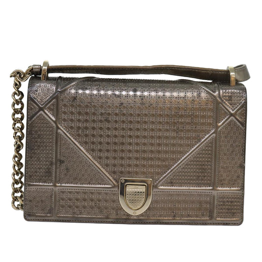 Dior Diorama, Gold, Leather, shoulder