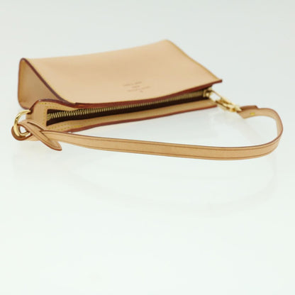 Louis Vuitton Bucket PM, Beige, Leather, shoulder