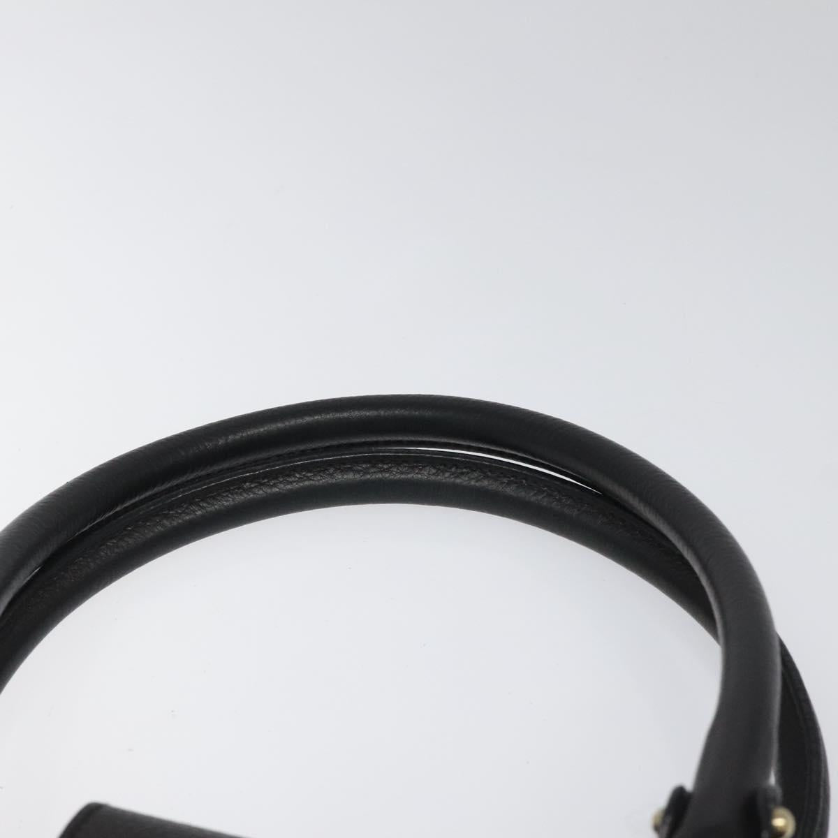 Salvatore Ferragamo Gancini, Black, Leather, handbag