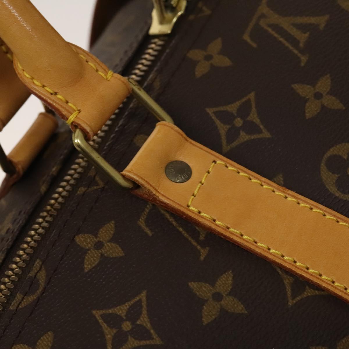 Louis Vuitton Keepall 55, Brown, Canvas, travel