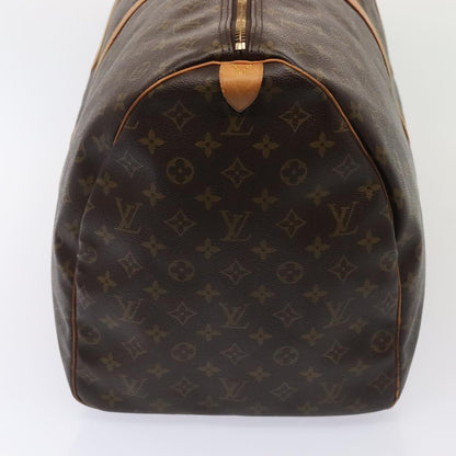 Louis Vuitton Keepall 60, Brown, Canvas, travel