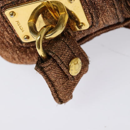 Prada, Brown, Canvas, shoulder
