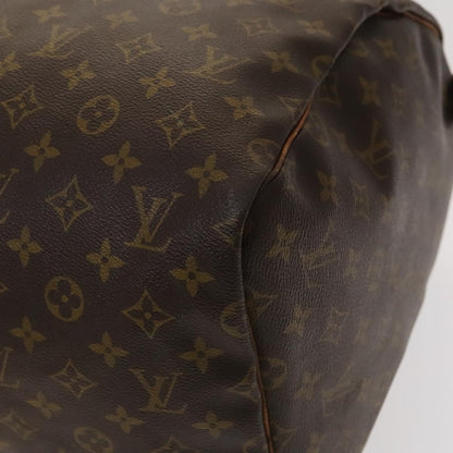 Louis Vuitton Keepall 55, Brown, Canvas, travel
