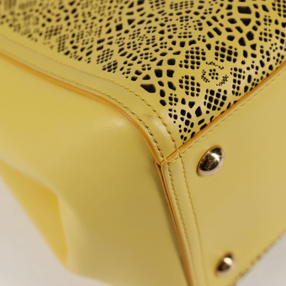 Salvatore Ferragamo Vara, Yellow, Leather, shoulder
