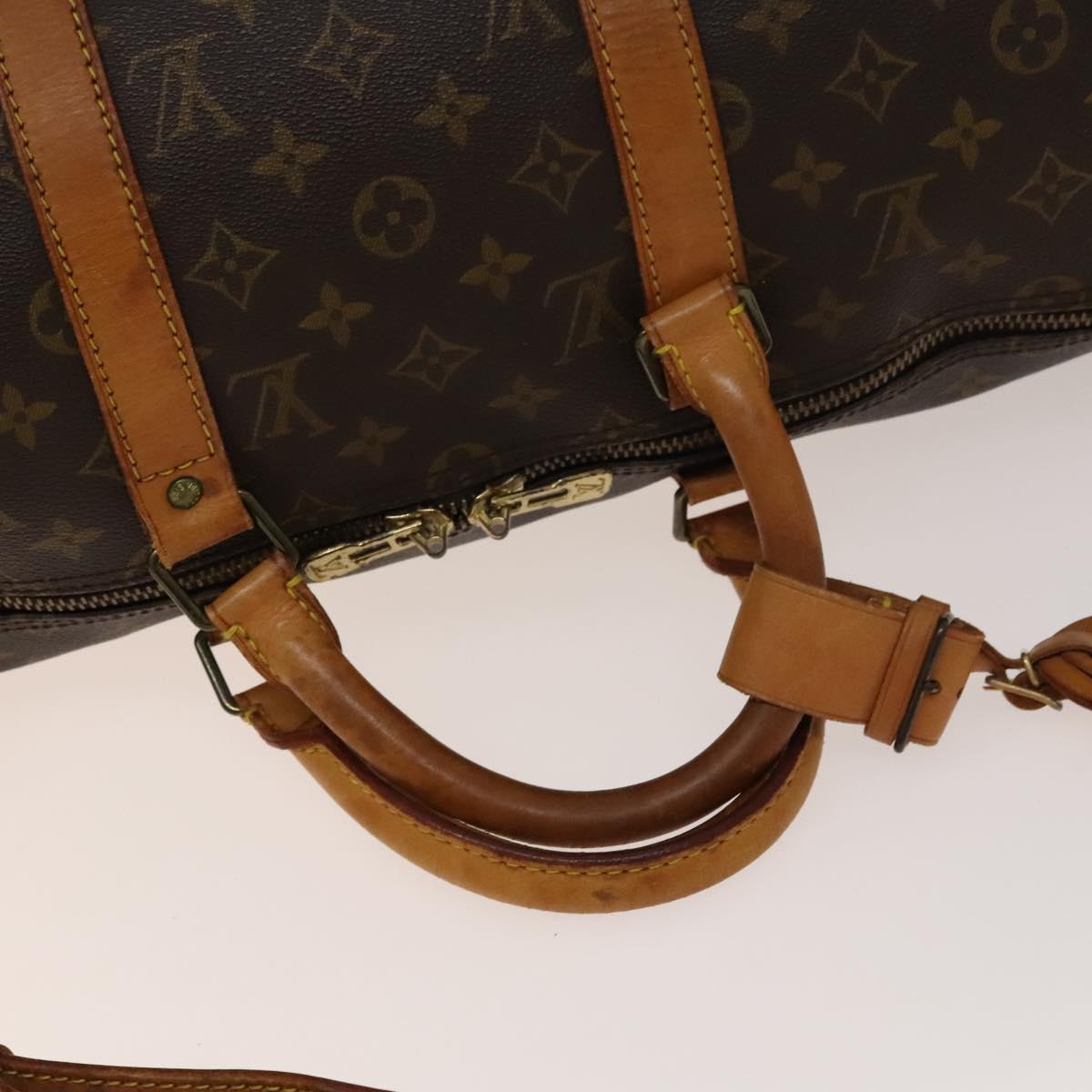 Louis Vuitton Keepall Bandouliere 50, Brown, Canvas, travel