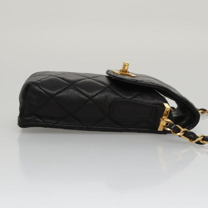 Chanel Phone case, Black, Leather, clutch