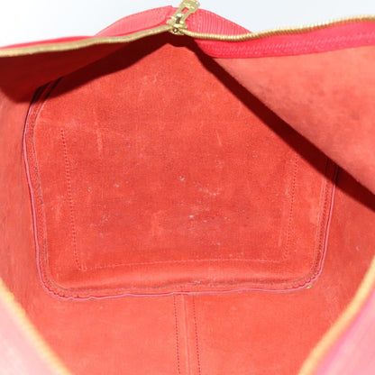 Louis Vuitton Keepall 55, Red, Leather, travel