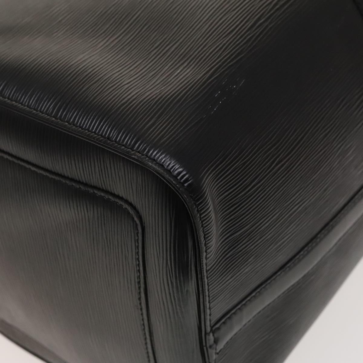 Louis Vuitton Keepall 50, Black, Leather, travel