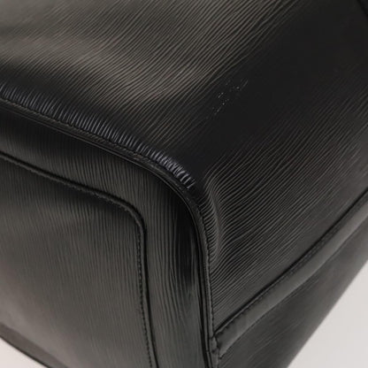 Louis Vuitton Keepall 50, Black, Leather, travel