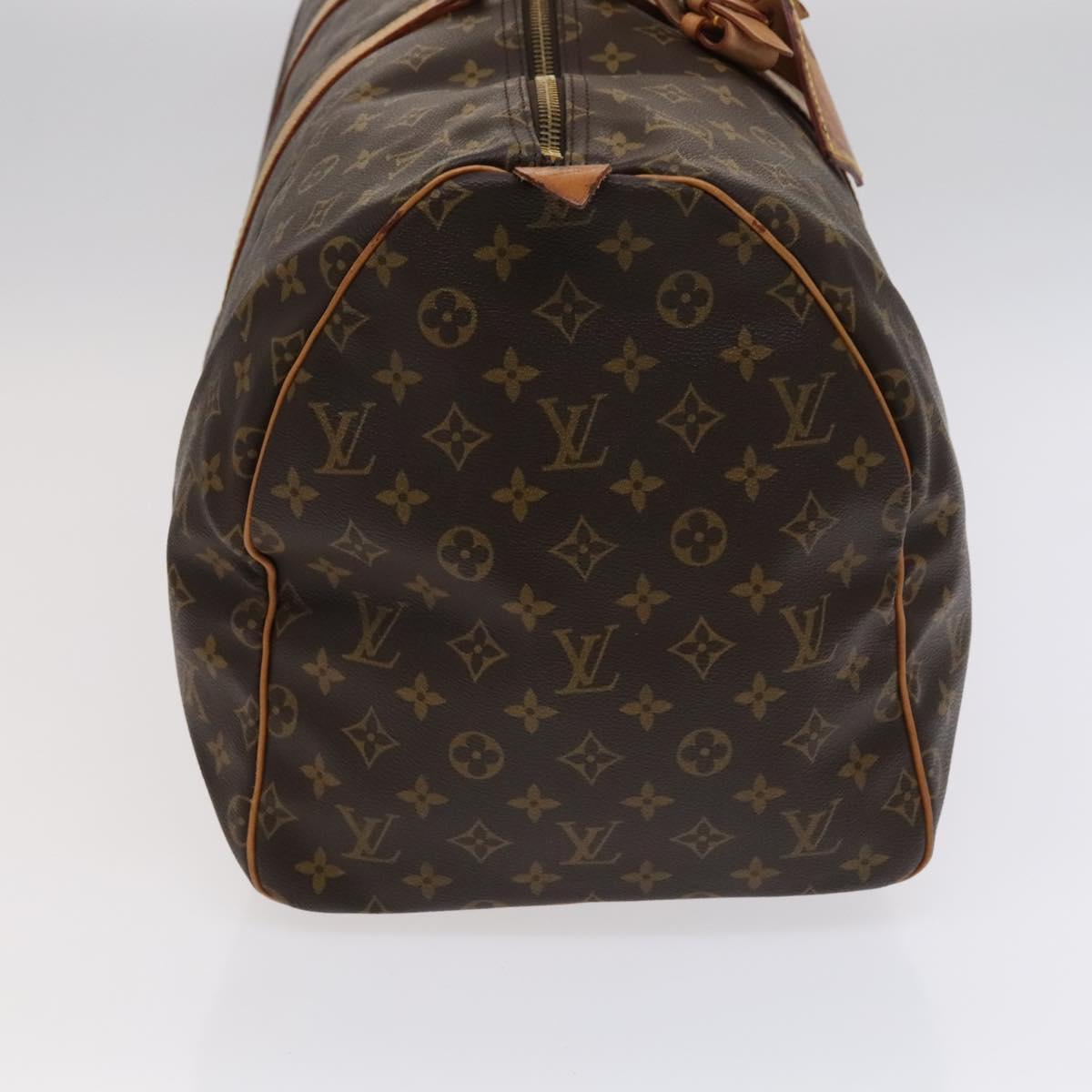 Louis Vuitton Keepall 55, Brown, Canvas, travel